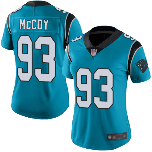 Carolina Panthers Limited Blue Women Gerald McCoy Jersey NFL Football 93 Rush Vapor Untouchable